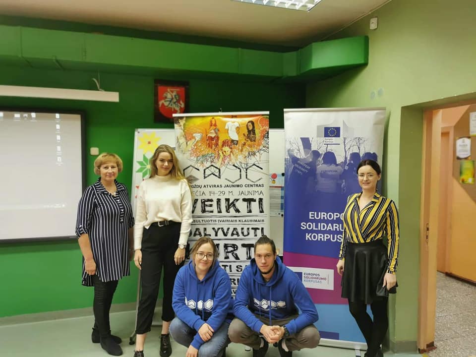 Agluonėnuose pristatėme jaunimo galimybes Klaipėdos rajone ir Europos sąjungoje!