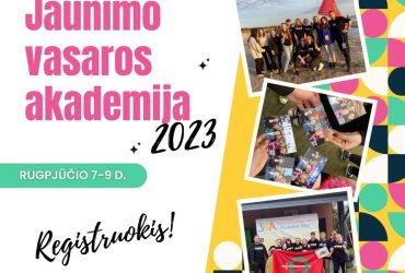 Renkama Klaipėdos rajono jaunimo komanda dalyvauti rugpjūčio 7–9 d. Jaunimo vasaros akademijoje ,,Kartu mes galim daug!“
